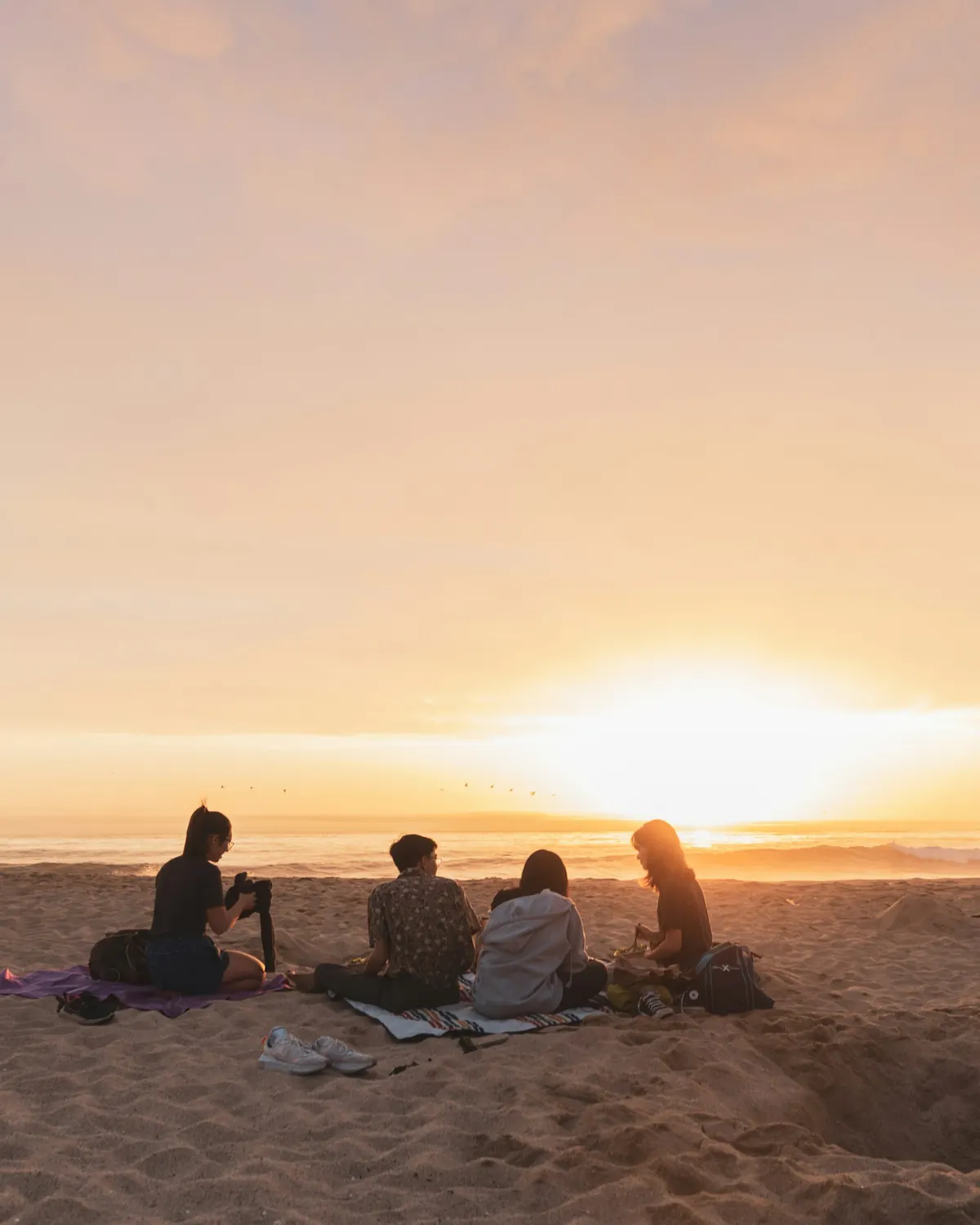 Friends sharing a Caribbean sunset